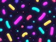 © lisa - Neon Capsules and Dots Abstract Design