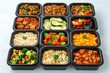 © Popelniushka - Meal Prep Lunch Boxes Filled with Tasty Food, Perfect for Work or School on the Go