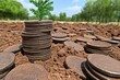 © Maxim Borbut - Plant growth symbolizing financial growth on coins, representing finance and accounting concepts