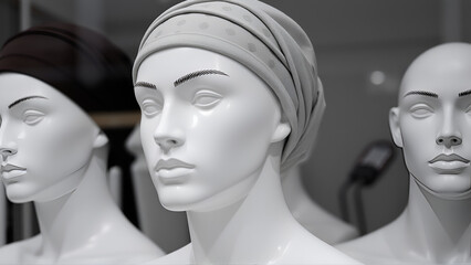 mannequins with muslim headwear