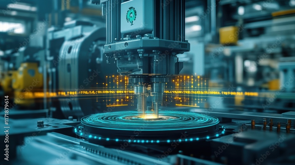 Smart robotic arm utilizing artificial intelligence performs tasks on a ...