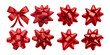© Jieee Mooo - Collection of Red Gift Bows for Decorating Present Wrapping