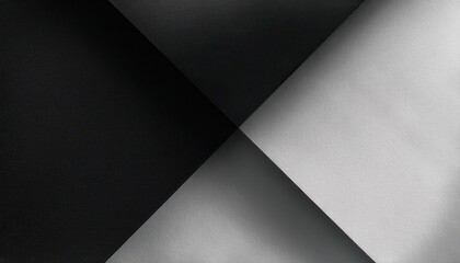Aufkleber - Minimalist black and white geometric abstract design with sharp angular contrasts, textured surfaces, and intersecting diagonal lines