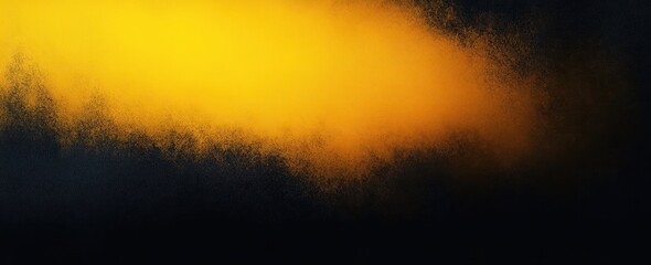 Aufkleber - Abstract Gradient Yellow Black Poster Background with Glowing Textured Color Noise