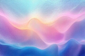 Aufkleber - Holographic Iridescent Foil Abstract Background with Pastel Gradient Texture