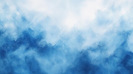 Leinwandbilder - Abstract Textured Background in Soft Pastel Blue Watercolor Style Featuring Gentle Light and Smooth Gradient