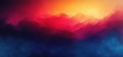Aufkleber - Abstract Gradient Background with Warm Reds and Cool Blues Soft Brush Texture