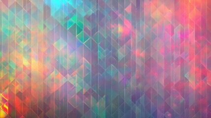 Aufkleber - Holographic texture iridescent background geometric pattern rainbow foil shiny pastel colors