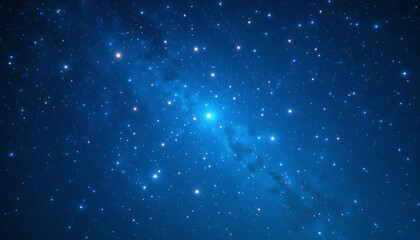starry sky background, blue night sky full of stars, glowing stars in the dark space, starry backgro
