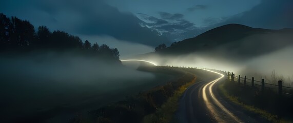Wall Mural - scenic rural routes bursting with beauty inviting peaceful journeys