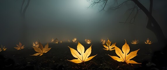 Wall Mural - unique leaf skeletons captured artistically to showcase their intricate beauty