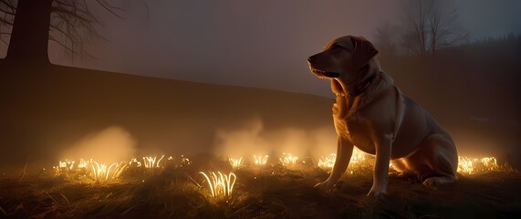 Wall Mural - warm pet moments expressively celebrated leaning into seasonal joy illustrated