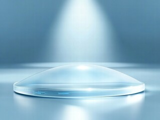 Poster - A sleek, futuristic dome illuminated by soft light, suggesting advanced technology or design.
