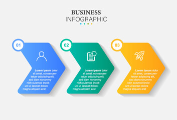 infographics design vector and business icons with 3 options.