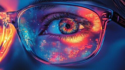 Eyes on Security: Tech Reflection in Glasses for a Cyber Security Concept