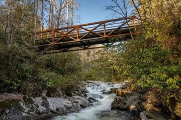 Wall Mural - waterfall near highlands, nc