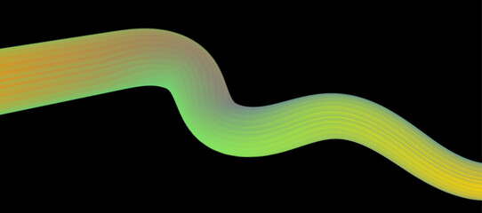 Canvas Print - Abstract dark background with flowing wave lines. eye catching headers, promotional banners, and graphic elements with a modern, dynamic look. Suit for website, poster, brochure, banner, flyer