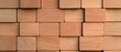 © Narongsag - Abstract Wooden Block Texture Background Natural Light Brown Wood Cubes Pattern