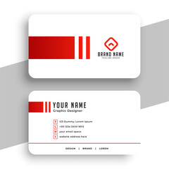 Canvas Print - minimal style business identity card layout a office stationery