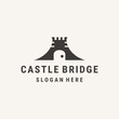 © Syifah - bridge castle simple modern logo vector design template