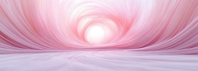 Wall Mural - A gradient of light pink and lavender with swirling light trails, space for text in the middle