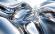© Ririn - Abstract silver liquid flowing.