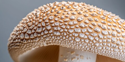 Poster - Close up view of a Mushroom Boletus, showcasing the intricate details and textures that define this unique Mushroom Boletus species, highlighting its natural beauty and characteristics.