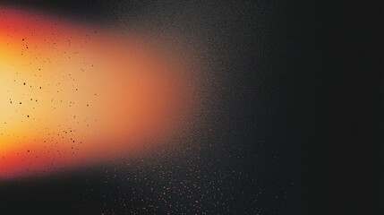Poster - Fiery Abstract Gradient with Textured Depth: A Bold Blend of Orange and Black Hues