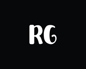 Wall Mural - creative letter RG logo design template