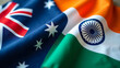 © Design Crafts - Australia and India flags together in fabric