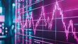 © Achirawee - A dynamic visualization of the relationship between cost of capital and investment interest rate, a sleek financial graph overlay, futuristic aesthetics