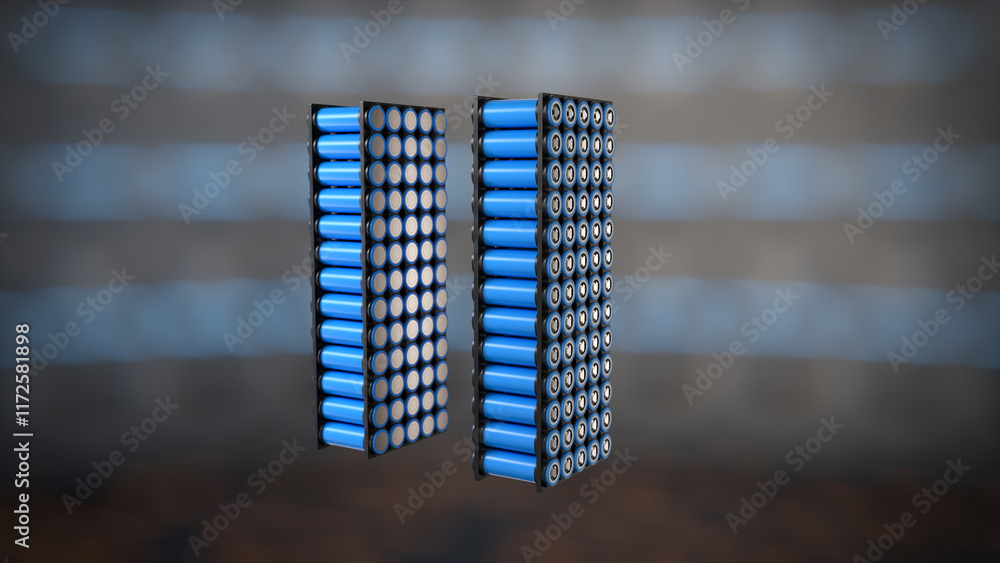 Two arrays of 21700 lithium-ion cells for the e-bike Electric Battery ...