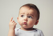 © Digital Sensei - Child confused isolated white