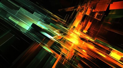 Canvas Print - abstract professional business team people innovation connection of line from nail node to node on m