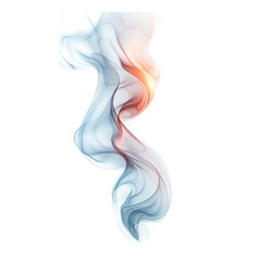 Wall Mural - ethereal white smoke on minimalist canvas, soft wisps of smoke gracefully dance against a pure white