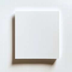 Aufkleber - Blank pristine sheet of white paper ready for creativity in a minimalistic workspace. Generative AI