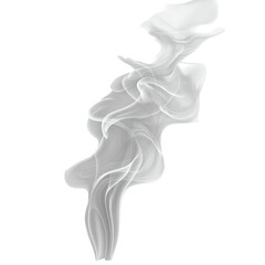 Wall Mural - ethereal white smoke flowing gracefully, soft and minimalist aesthetic, creating a serene visual exp