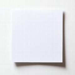 Aufkleber - Crisp white sheet of paper placed on a clean surface ready for writing or drawing projects. Generative AI