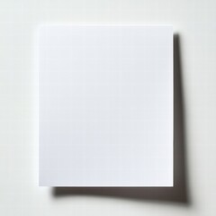 Aufkleber - Pristine white sheet of paper resting on a clean surface in a bright environment. Generative AI