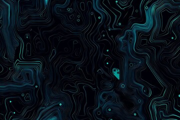 abstract close-up of a glowing blue digital circuit board, showcasing intricate connections and tech