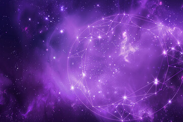 Wall Mural - astrological abstract composition with empty starry sky for zodiac sign symbol, abstract vivid compo