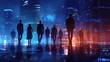 © WS Studio 1985 - Business Professionals Walking in Urban City at Night