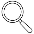 © Design club - Magnifying Glass Line Art Vector Illustration