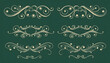 © SusDmi - Calligraphic design elements . Decorative swirls or scrolls, vintage frames , flourishes, labels and dividers, isometry, with white tones