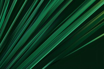 Wall Mural - dynamic green diagonal lines converging on a dark background, creating a textured effect, ideal for 