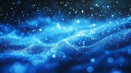 Wall Mural - A mesmerizing close-up of sparkling blue water, capturing the essence of tranquility and movement.