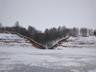 nature in winter, winter, ice, snow, cold, season, white