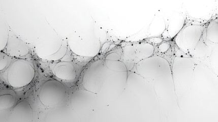 Abstract grayscale web-like network; intricate, delicate.