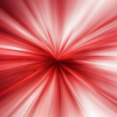 Wall Mural - blurred red zoom perspective background. abstract soft explosion effect. generative ai