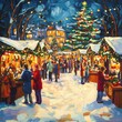 © Andrian Supyanda - Winter Wonderland Christmas Market Scene